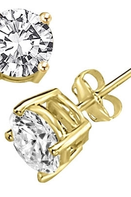 3ct Diamond studs earring with in Solid Gold