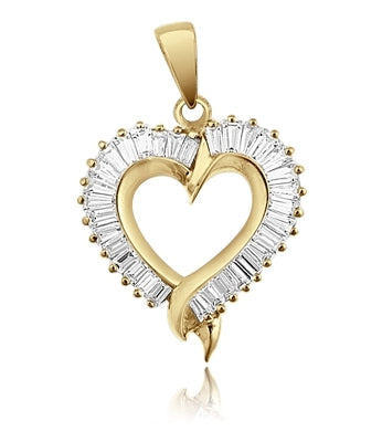 Valentine special, Diamond Essence sparkling baguettes set in prong style channel setting of 14K Solid Gold. 2.0 cts.t.w.