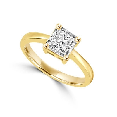 Ring 1 ct princess cut diamond essence stone
