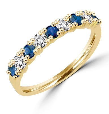 ring with 1.2 cts.t.w. Blue sapphire stones