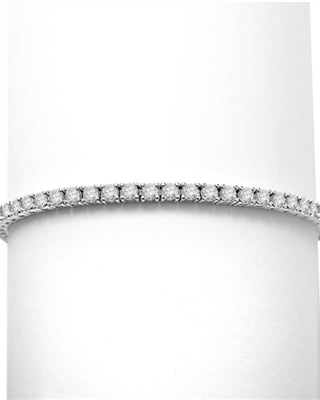 6.88ct Classic tennis bracelet in silver