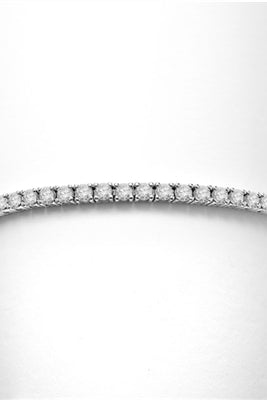 6.88ct Classic tennis bracelet in silver