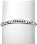 14k solid white gold diamond essence bracelet