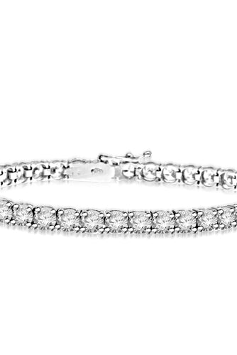 0.25 cts 7 Inch tennis bracelet in silver
