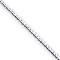 Sterling Silver 1.45mm Diamond-cut Franco Chain