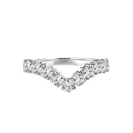 Stacking Rings-V-shaped rings in silver