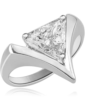 2.0 Dia. Carats Trilliant Cut Diamond in silver
