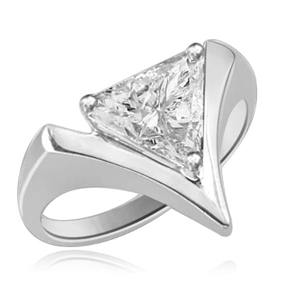 2.0 Dia. Carats Trilliant Cut Diamond in silver