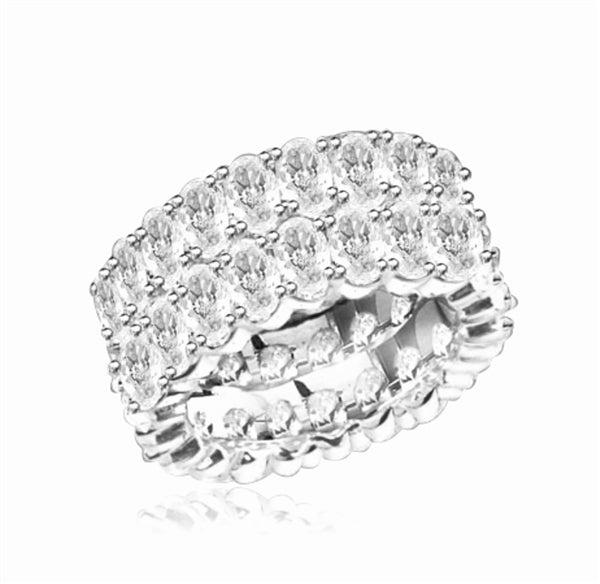 anniversary band 44 oval cut brilliant stones