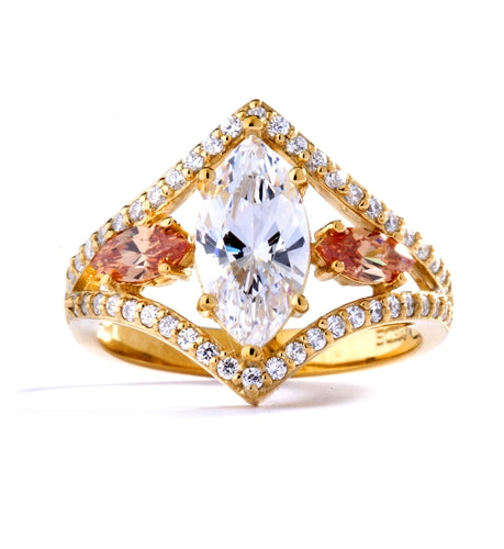 Diamond Essence Marquise designer Ring