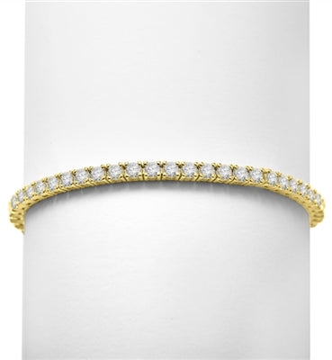6.88ct Classic tennis bracelet in Gold Vermeil