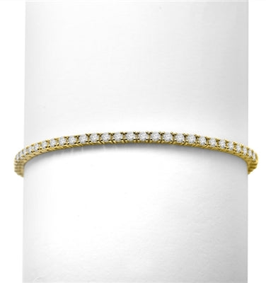 3.10ct Classic tennis bracelet in Gold Vermeil
