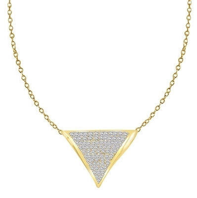 Delicious Slide to make head and heart spinning on its triangular axis! 2.0 Cts. T.W. in Gold Vermeil.