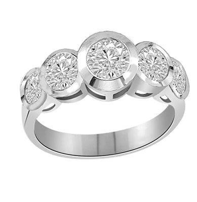 Five Alarm Fire-Beautiful ring set in 14K Solid WhiteGold