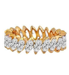 ring- marquise cut stones set in angular setting