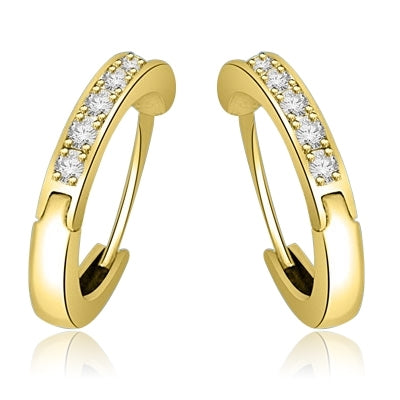 Hoop Earrings set in 14K Solid Gold