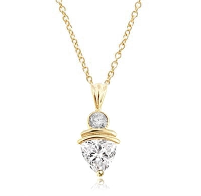 2.5ct Diamond Essence stone pendant in yellow gold