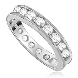 channel set round diamond band