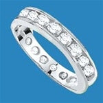 channel set round diamond band