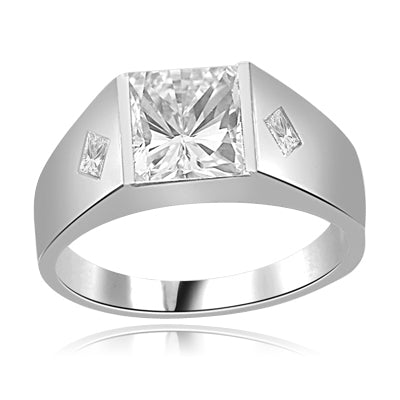 Ringo-Mans wide ring with a hefty channel in Silver