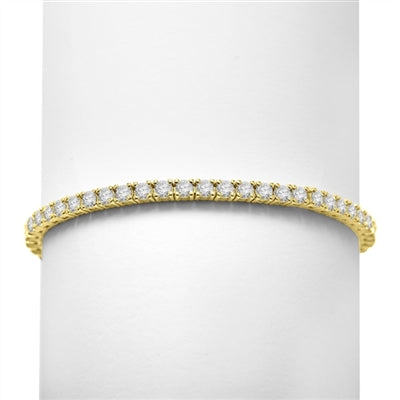 6.88ct Classic tennis bracelet in Gold Vermeil