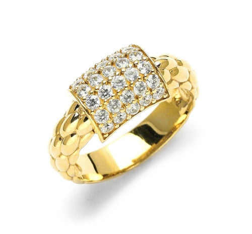 A beautiful Companion Ring to the bangle bracelet, with 3.0 Cts. Round Diamond Essence masterpieces adorning the elegant antique style band.